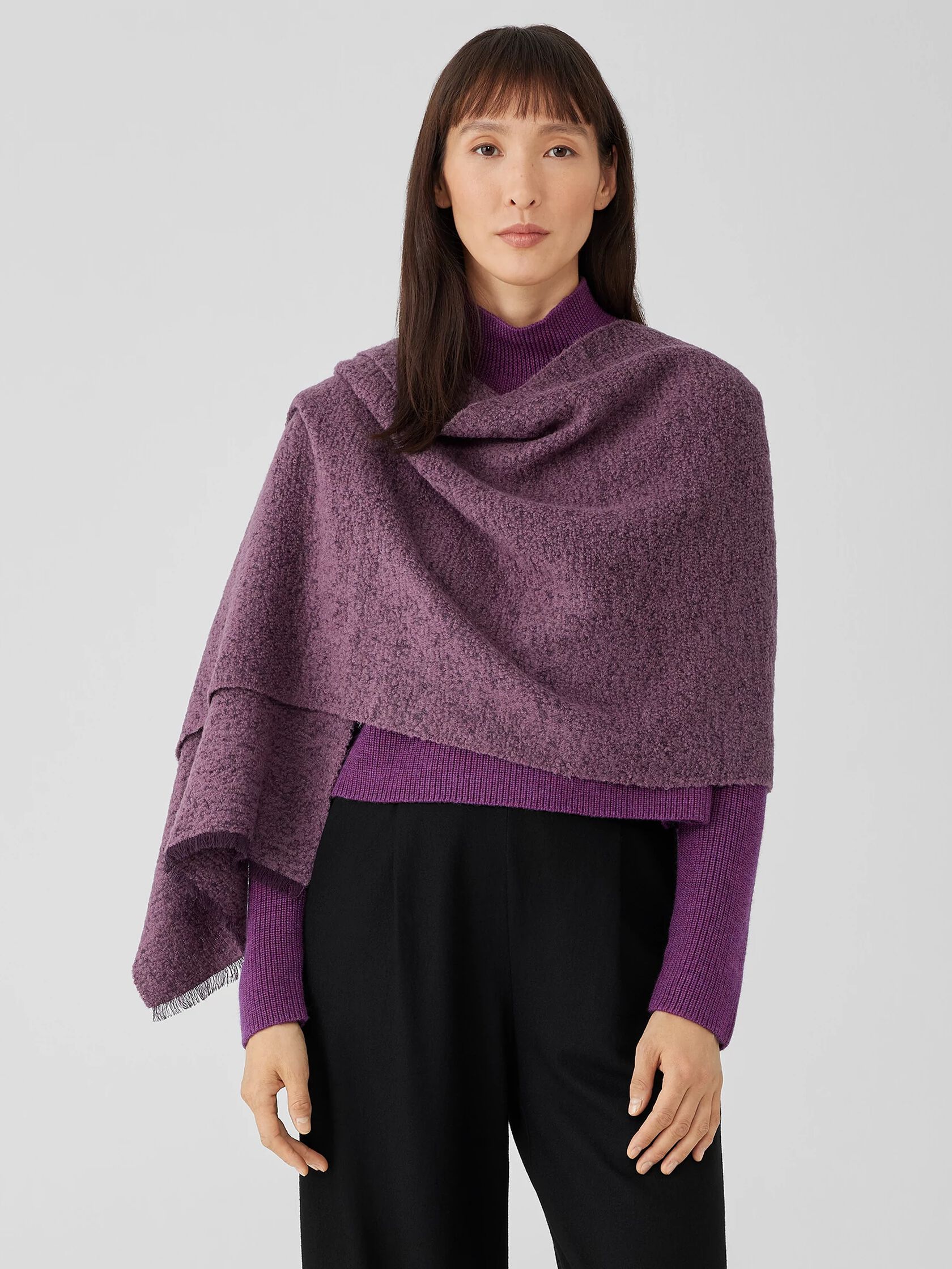 Fluffy Boucle Scarf