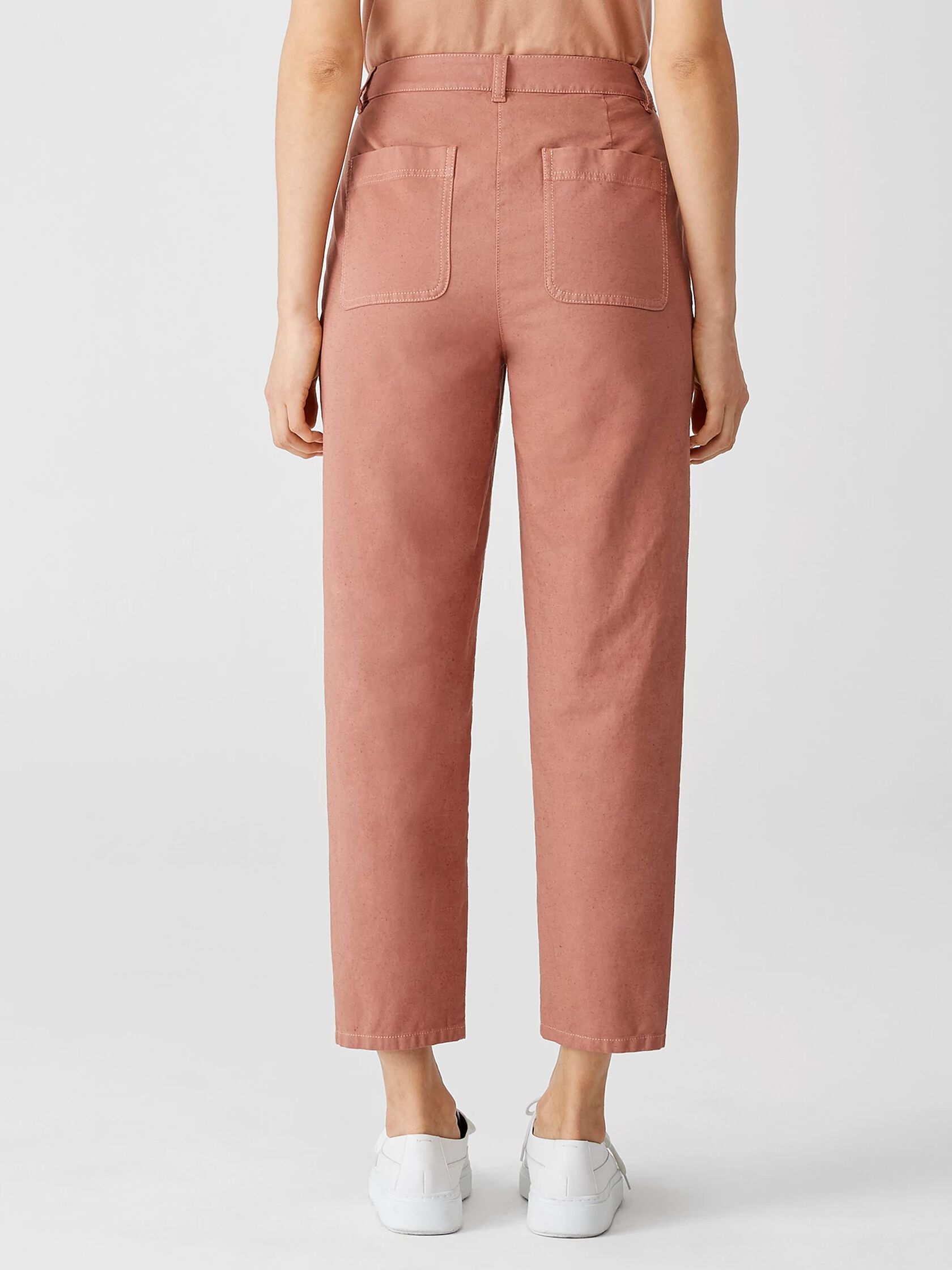 Organic Cotton Hemp Tapered Ankle Pant