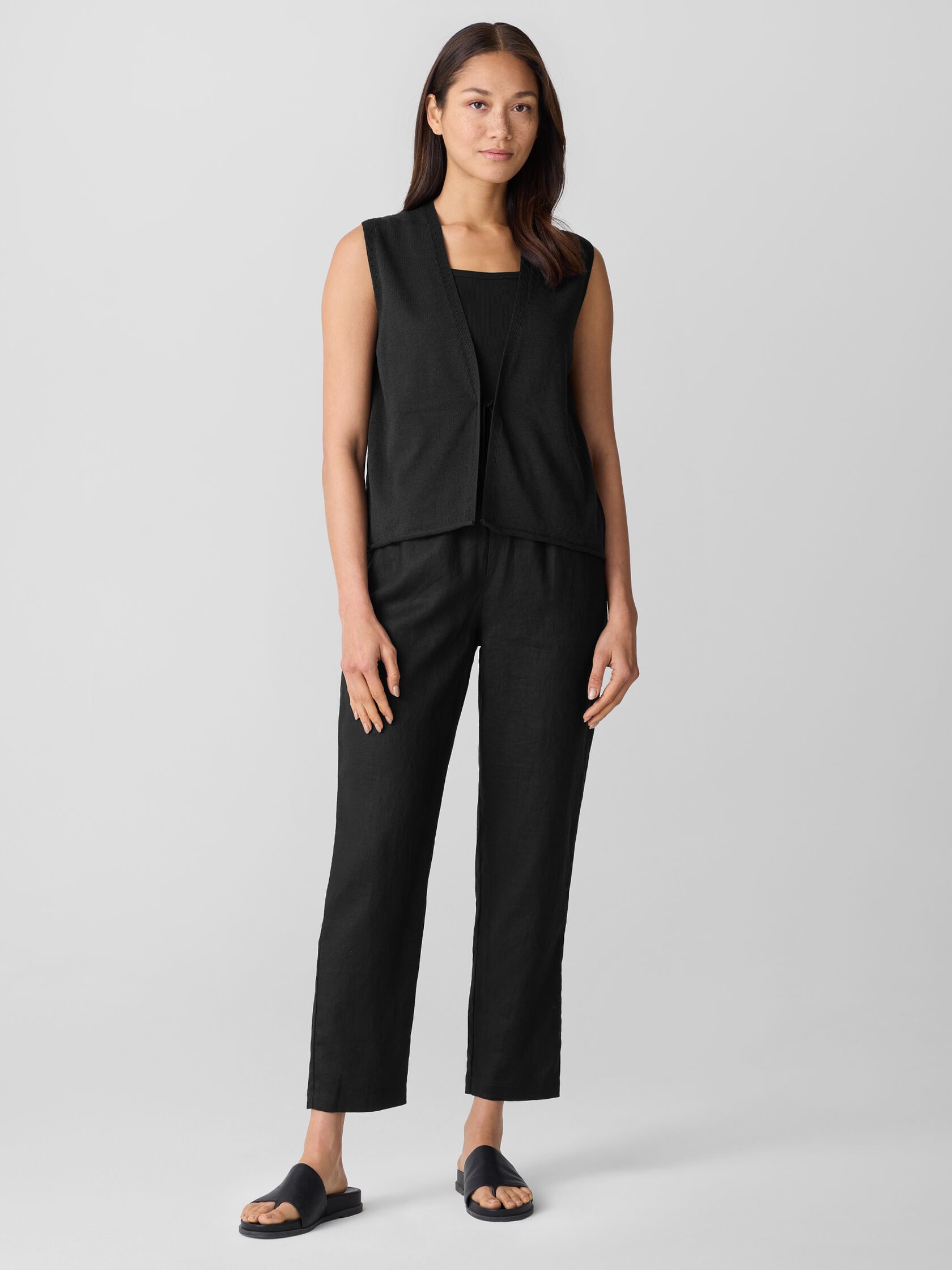 Organic Linen Cotton Vest