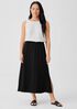 Silk Georgette Flared Skirt