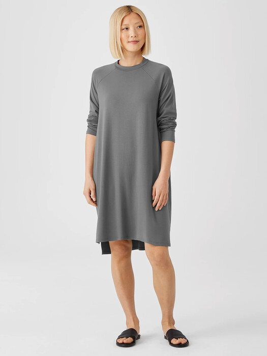 Viscose Jersey Crew Neck Dress | EILEEN FISHER Viscose Jersey Crew Neck Dress | EILEEN FISHER