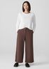 Garment-Dyed Utility Cotton Wide-Leg Pant