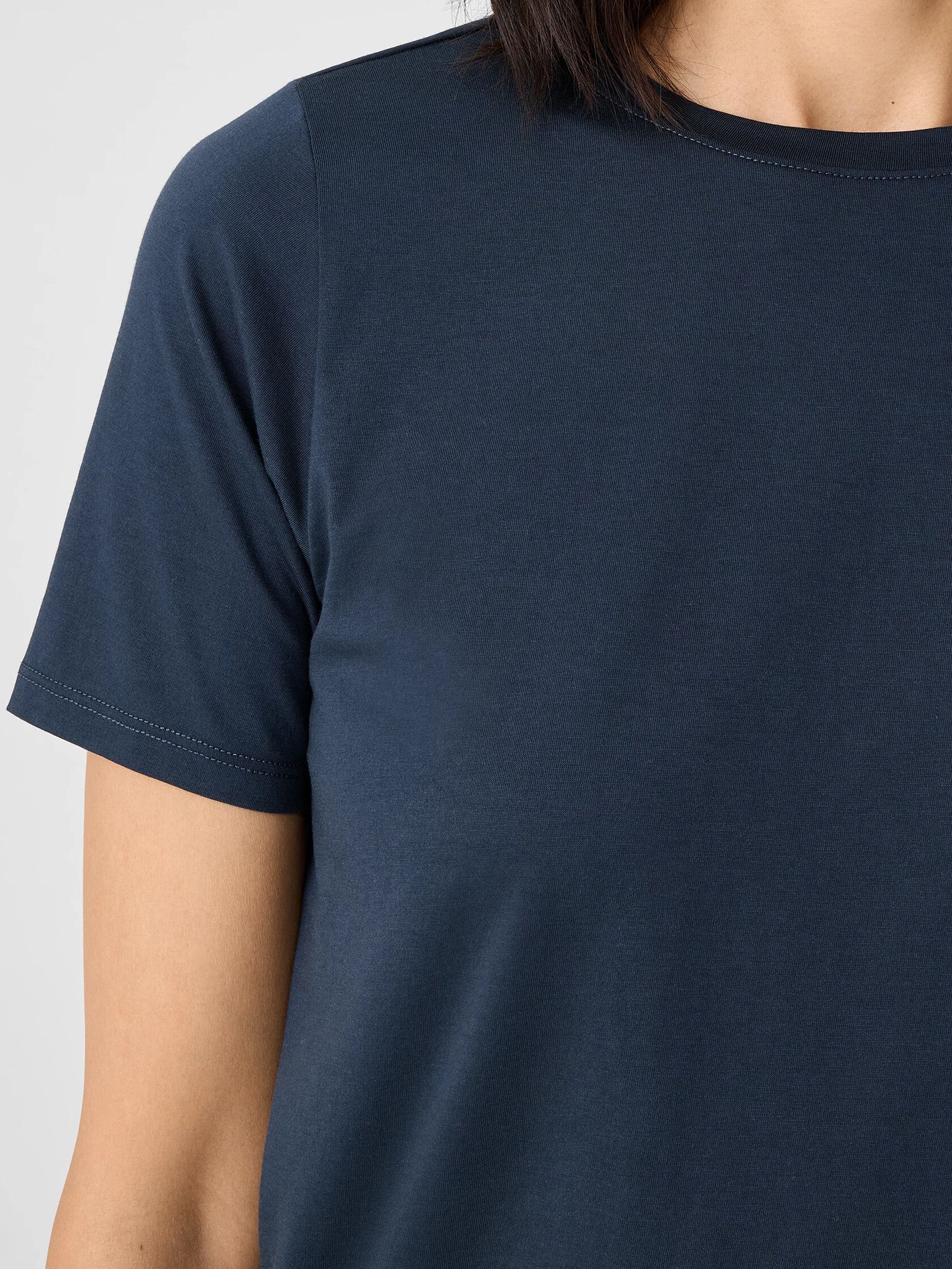 Organic Pima Cotton Jersey Round Neck Tee