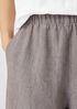 Washed Organic Linen Delave Wide-Leg Pant