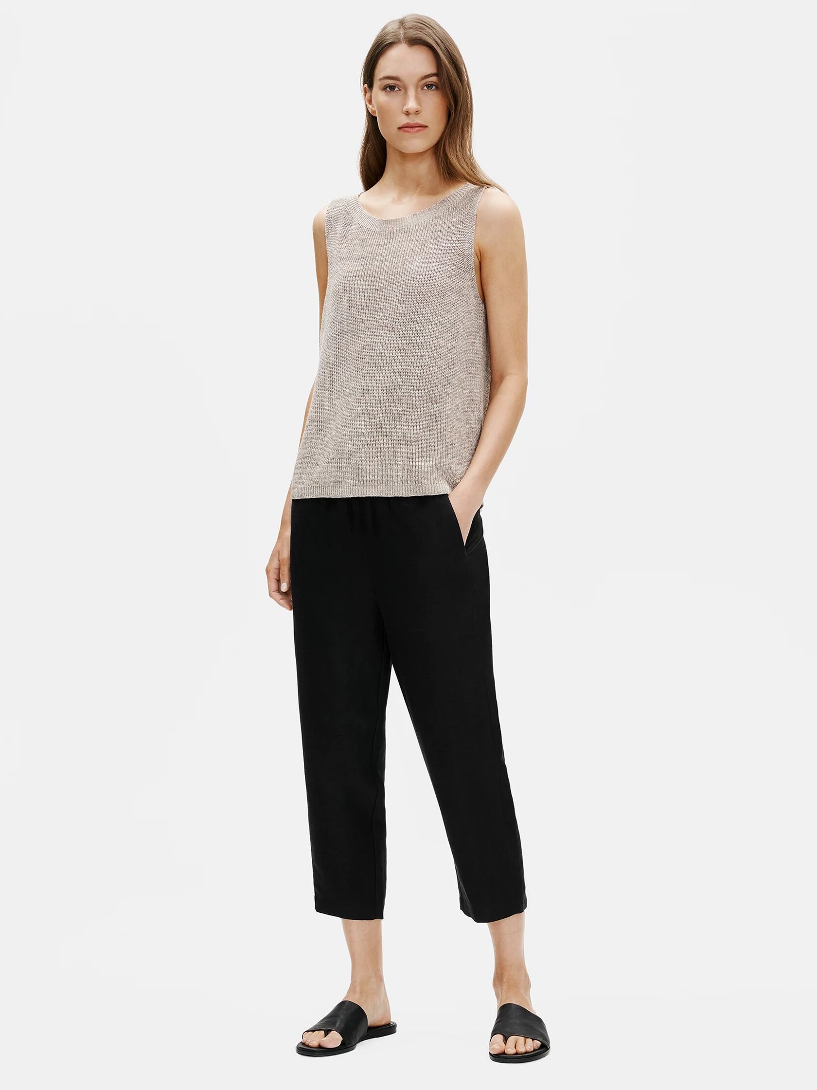 Tencel & Organic Linen Slub Easy Pant