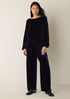 Velvet Bateau Neck Top