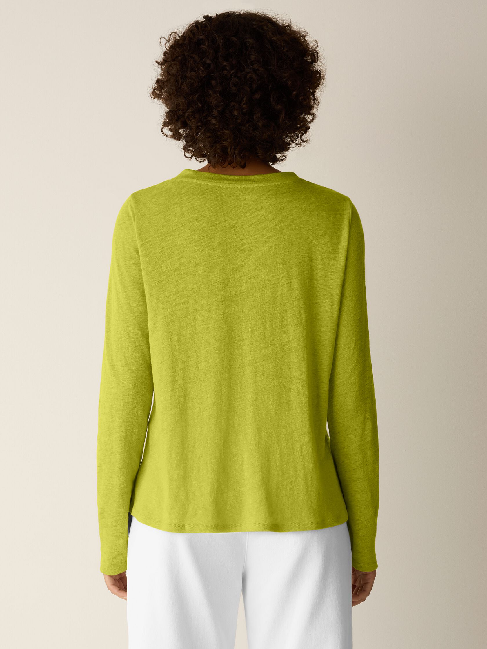 Organic Linen Jersey Long-Sleeve Tee