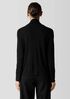 Stretch Silk Jersey Turtleneck Top