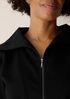 Lightweight Ponte Funnel Neck Top
