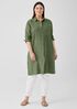 Washed Organic Linen Delave Shirtdress