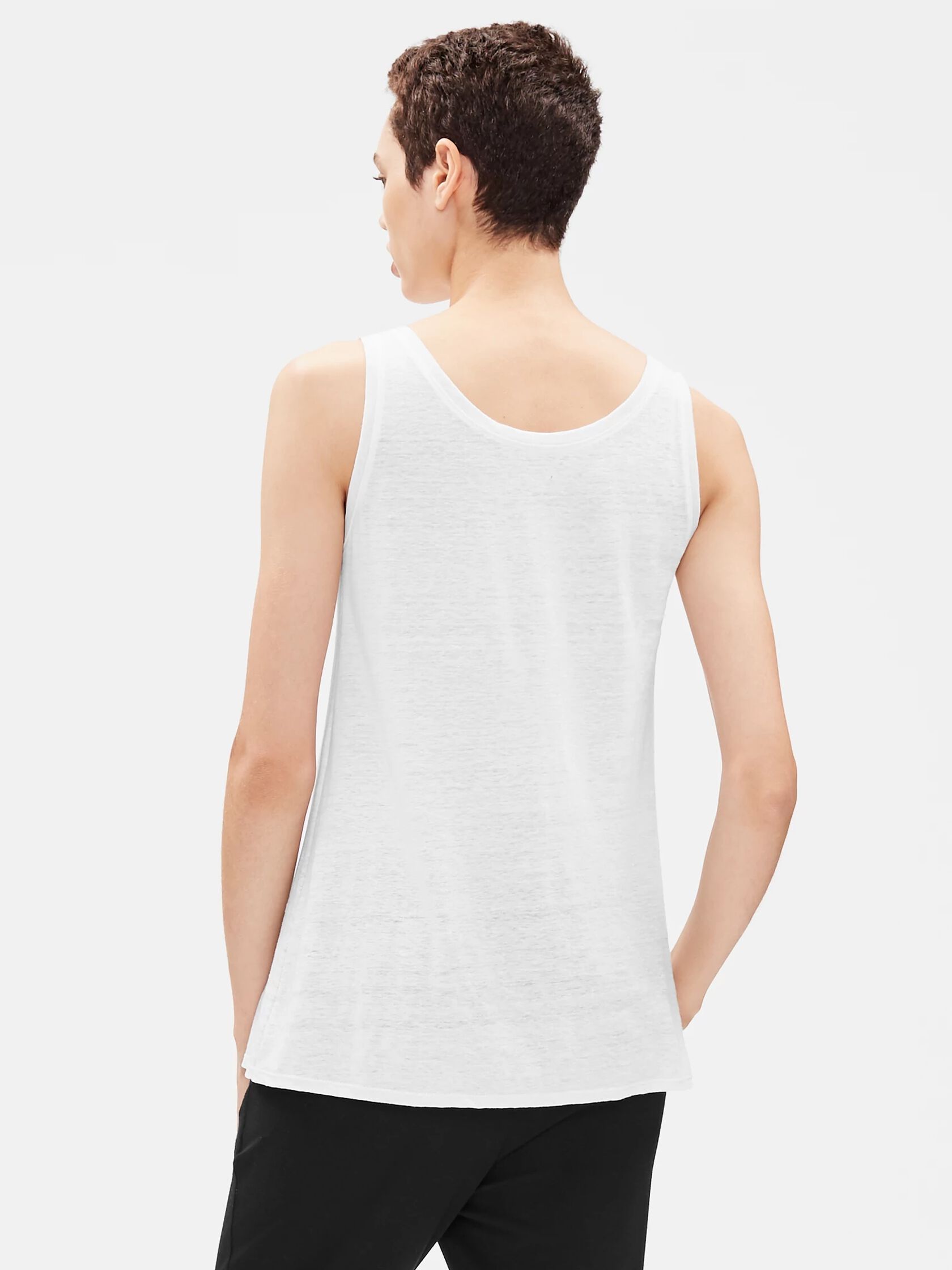 System Organic Linen Jersey Long Tank