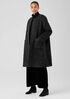 Alpaca Boucle Round Neck Coat