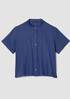 Organic Handkerchief Linen Band Collar Shirt