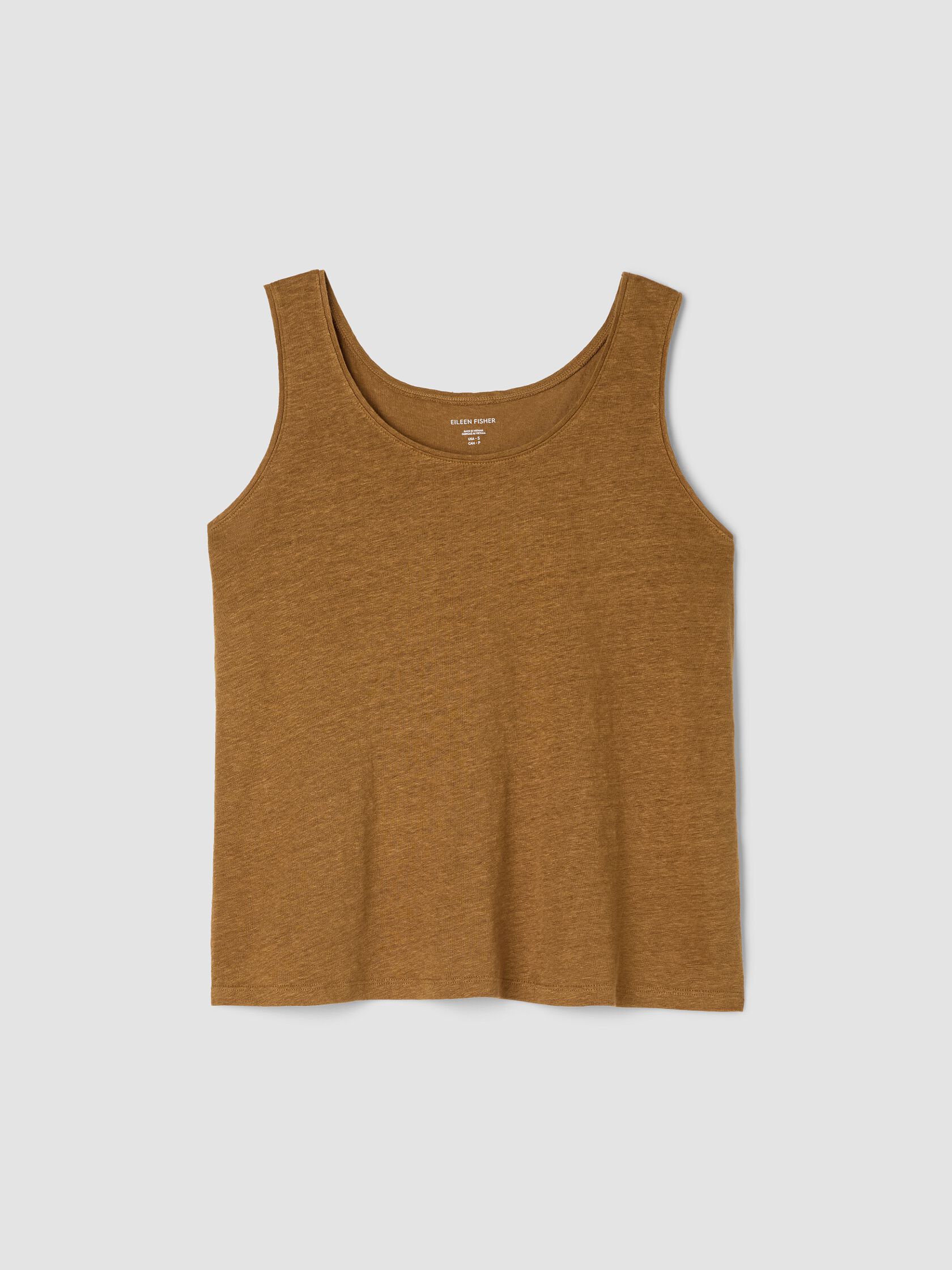 Organic Linen Jersey Scoop Neck Tank