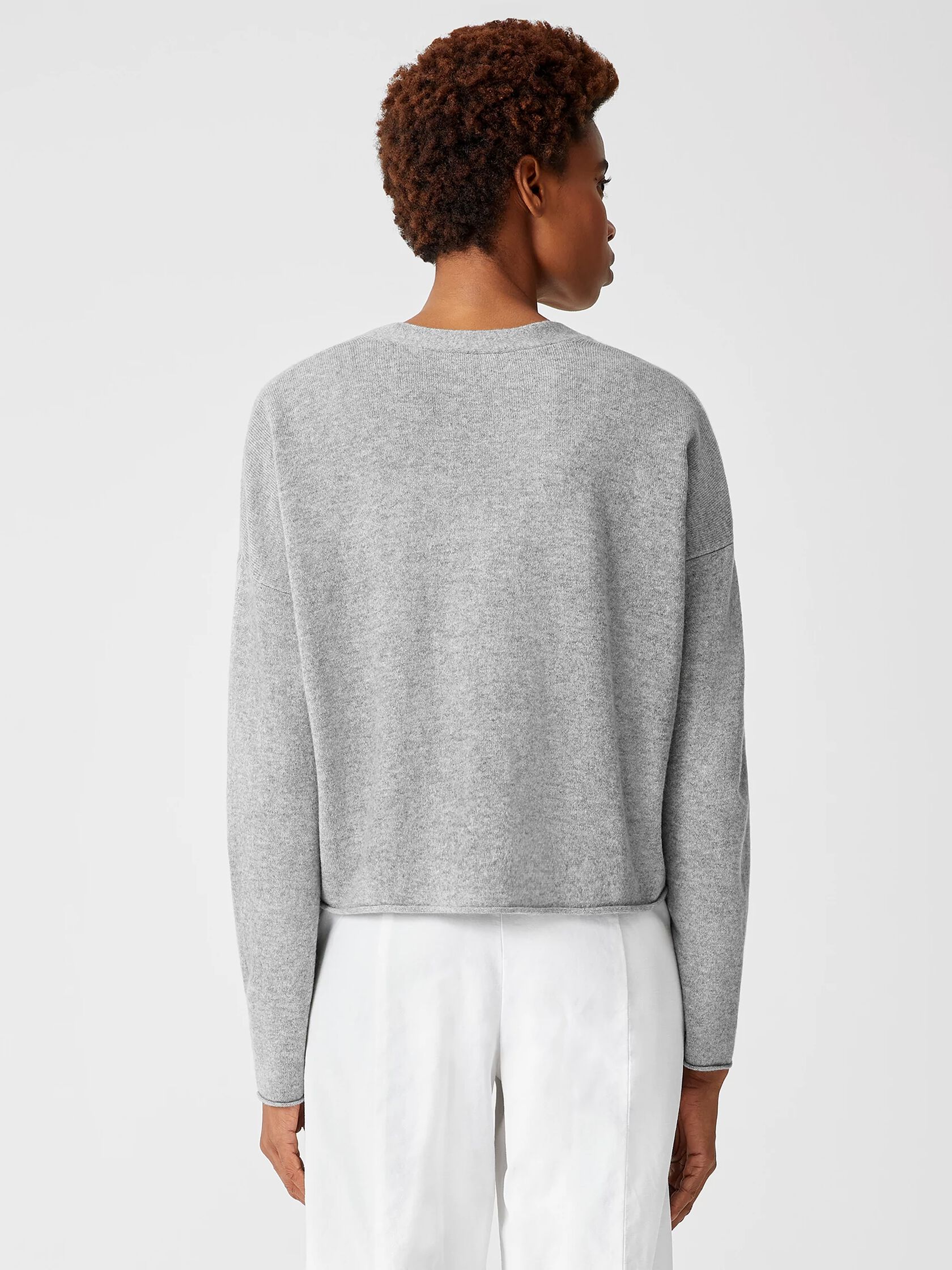 Italian Cashmere Cropped Cardigan