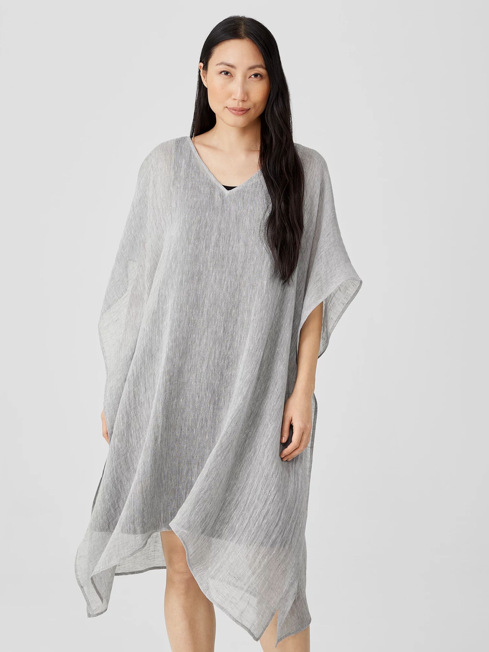 Organic Linen Gauze Caftan | EILEEN FISHER