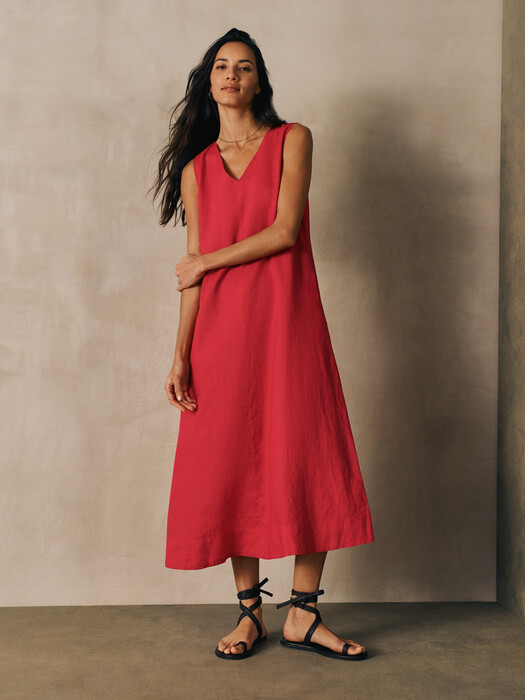 Organic Linen Easy Dress | EILEEN FISHER Organic Linen Easy Dress | EILEEN FISHER