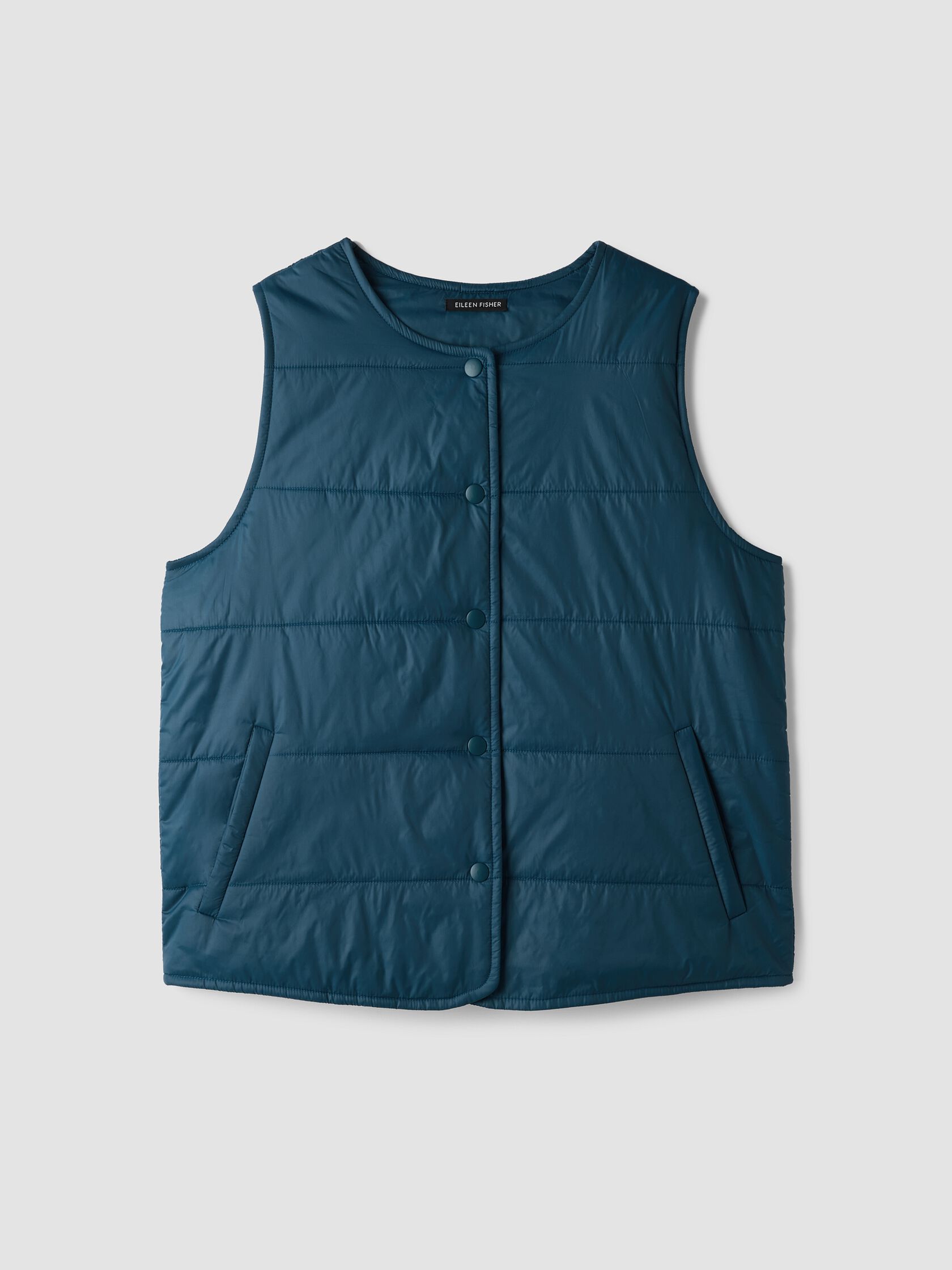 Eggshell Recycled Nylon Quilted Vest