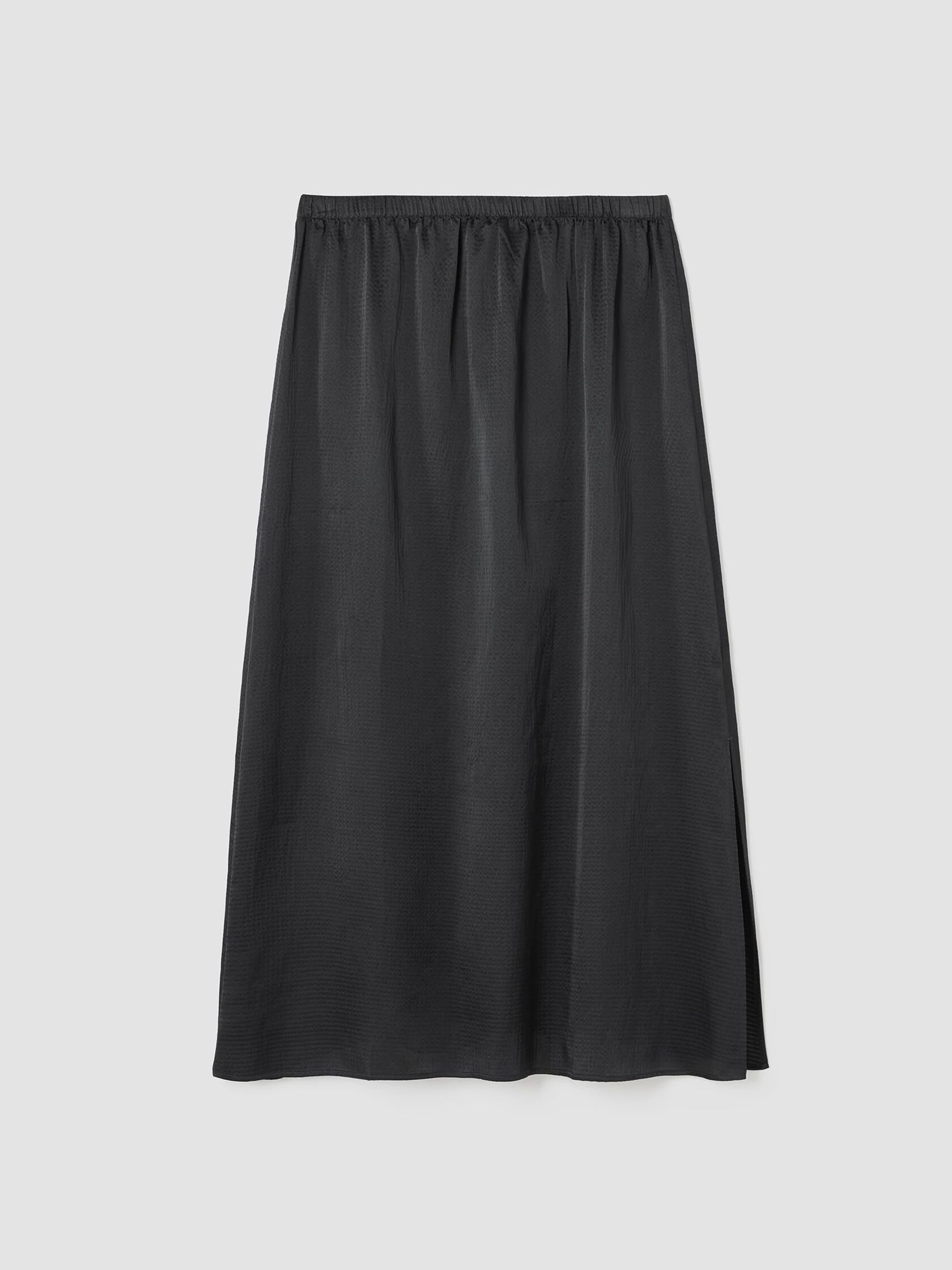 Hammered Silk Cotton A-Line Skirt