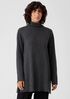 Italian Cashmere Turtleneck Long Top