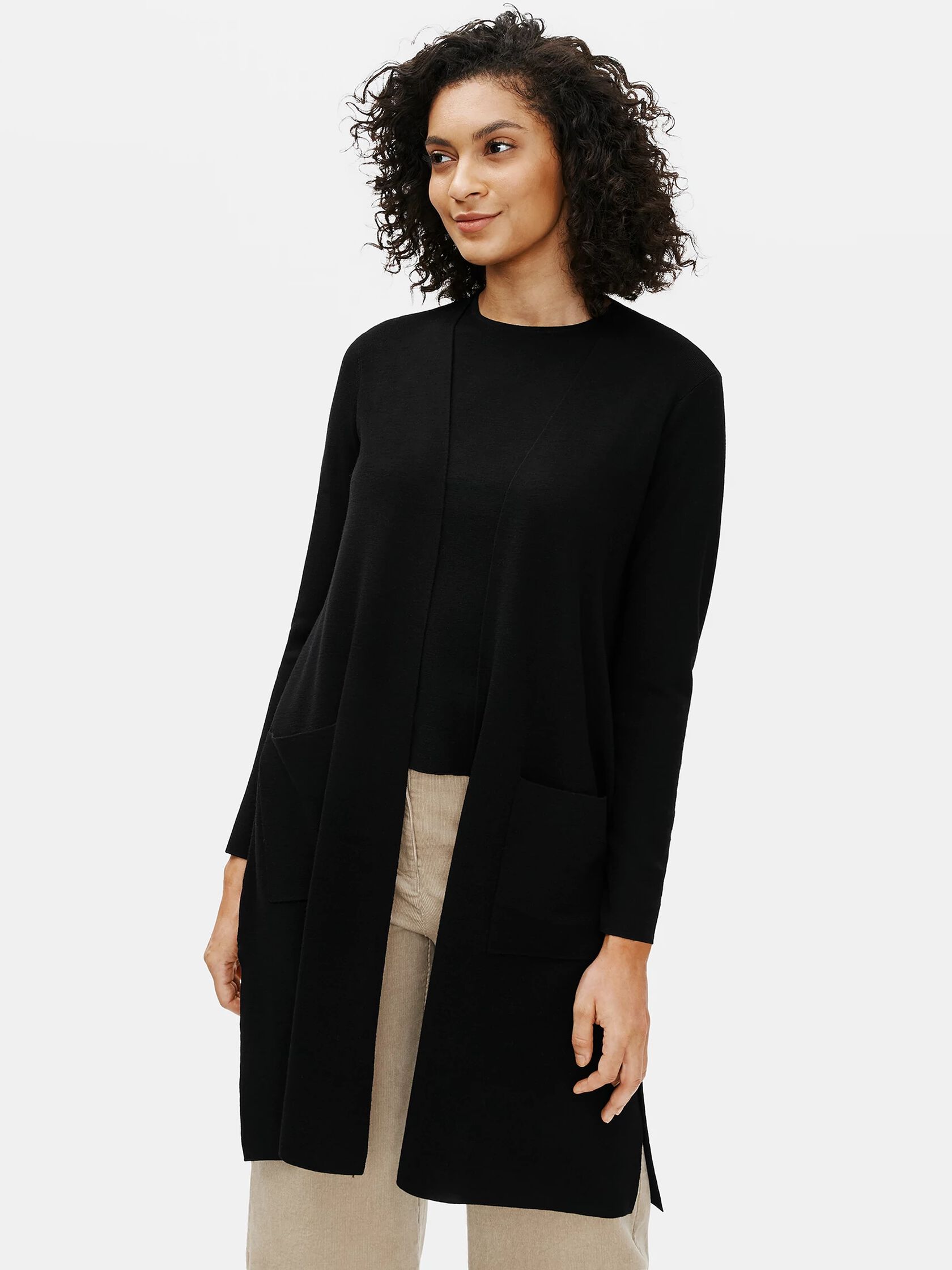 Ultrafine Merino Cardigan in Responsible Wool