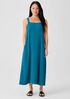 Silk Georgette Crepe Square Neck Dress