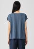 Organic Linen Jersey V-Neck Tee