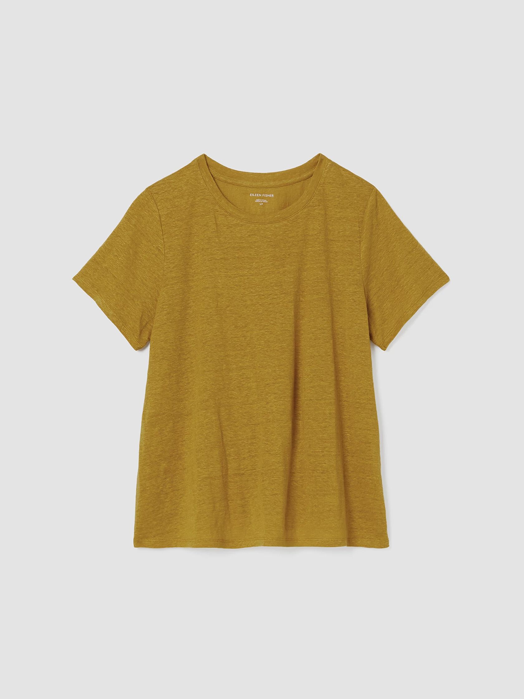Organic Linen Jersey Crew Neck Tee