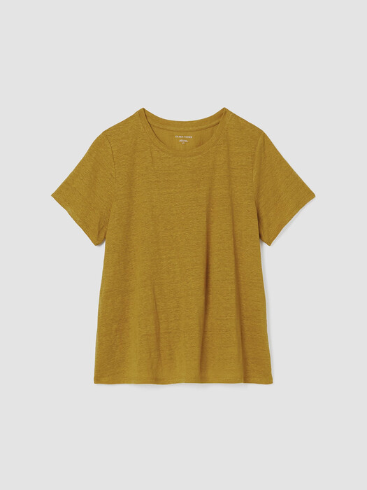Organic Linen Jersey Crew Neck Tee