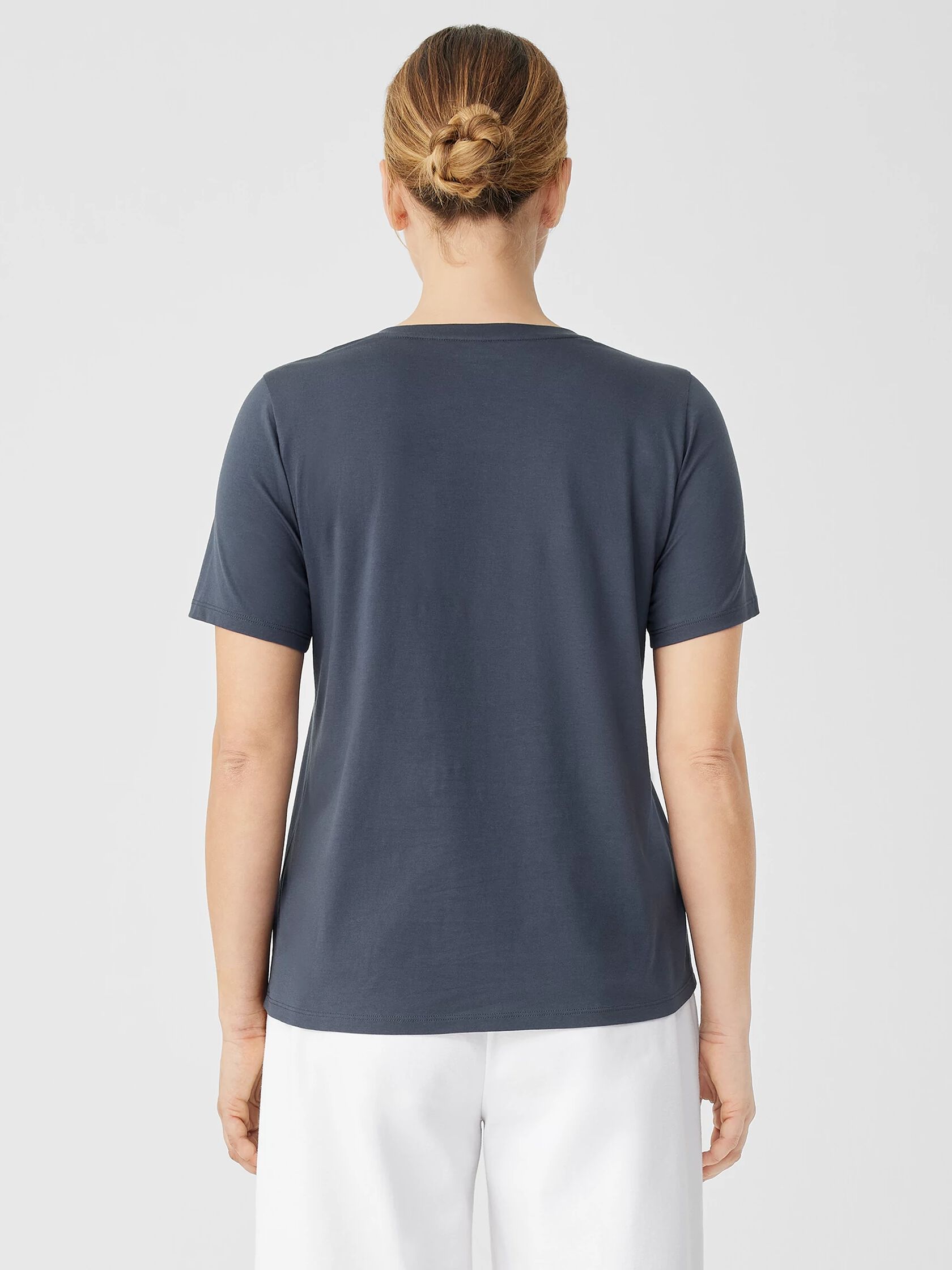 Organic Pima Cotton Jersey Round Neck Tee