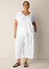 Organic Linen Cotton V-Neck Top