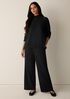 Garment-Dyed Organic Cotton Terry Wide-Leg Pant