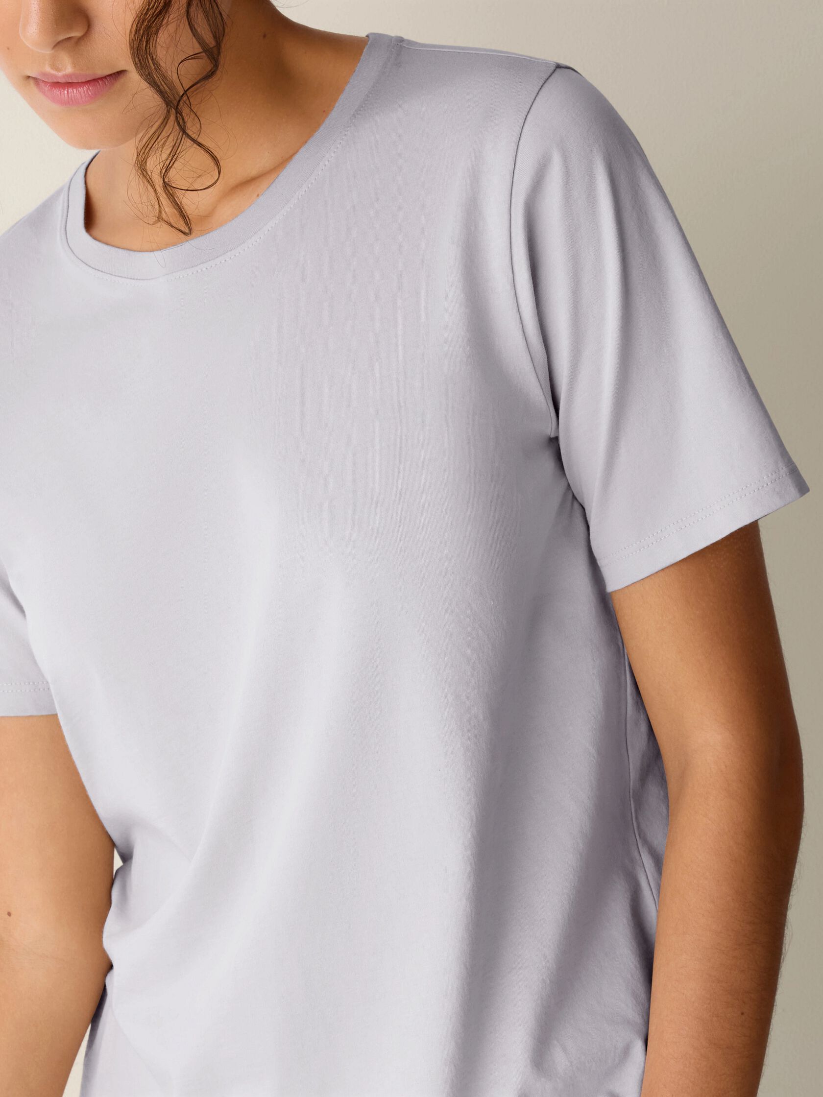 Organic Pima Cotton Jersey Round Neck Tee