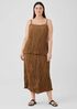 Crushed Silk Maxi Skirt