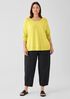 Organic Linen Cotton Raglan-Sleeve Top