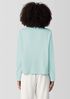 Garment-Dyed Terry Funnel Neck Top