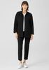 Crinkled Organic Cotton Knit Jacket