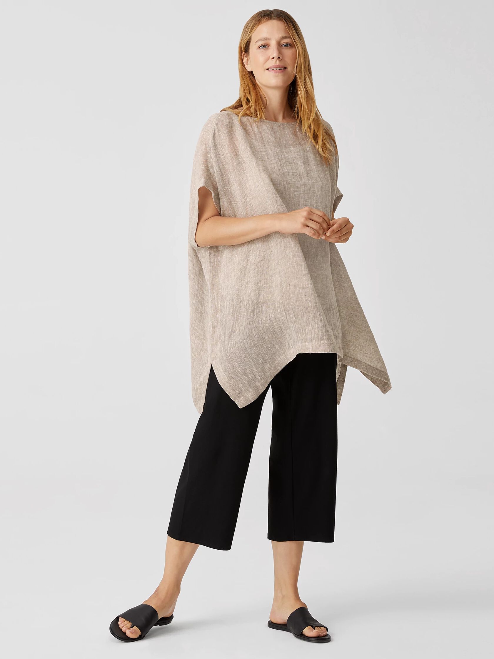 Organic Linen Gauze Caftan
