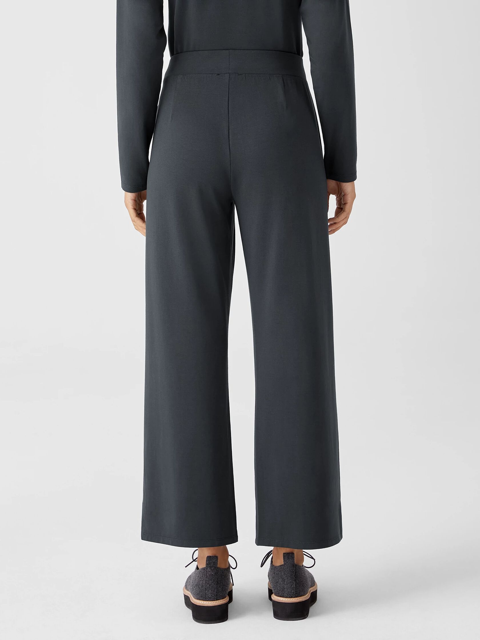 Stretch Jersey Knit Straight Pant