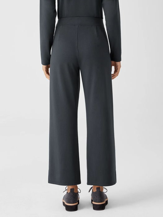 Stretch Jersey Knit Straight Pant