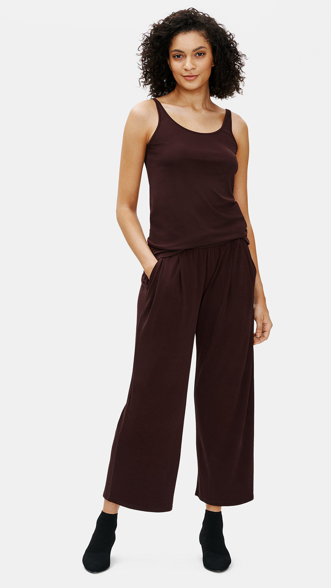 Stretch Silk Jersey Slim Cami