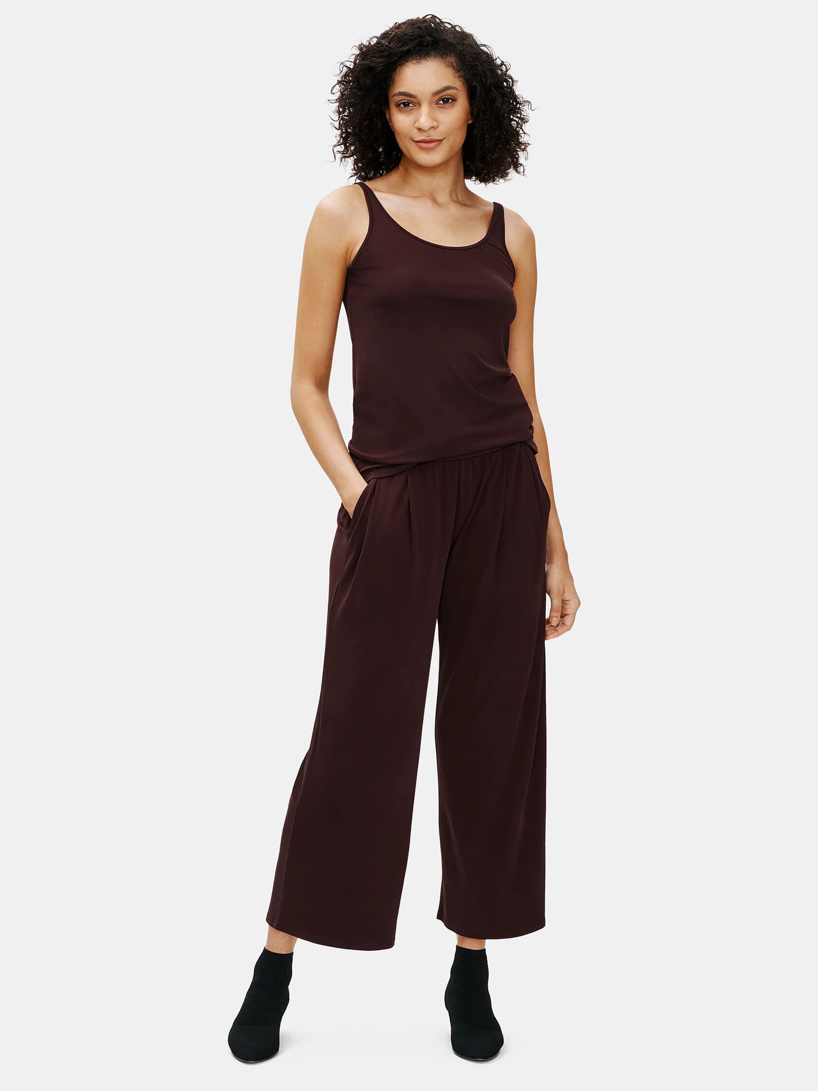Stretch Silk Jersey Slim Cami