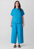 Washed Organic Linen D&eacute;lav&eacute; Wide-Leg Pant