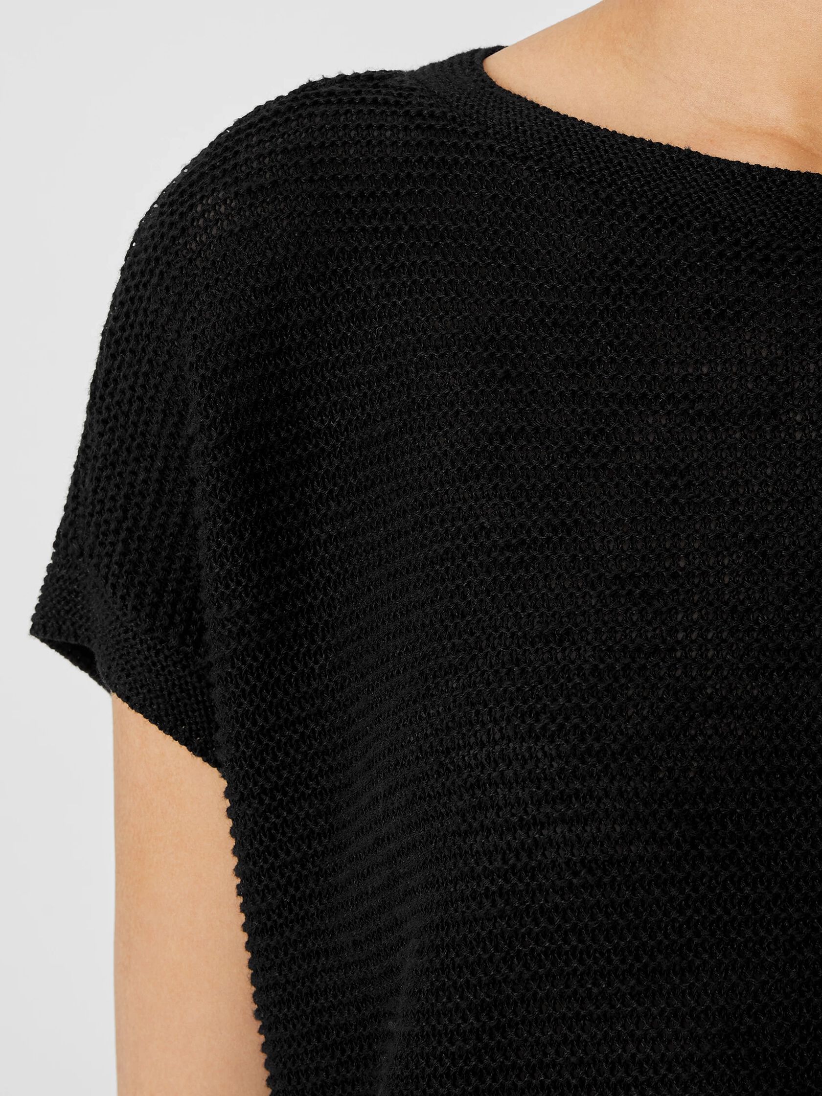 Organic Cotton Linen Slub Box-Top