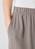 Silk Georgette Crepe Wide-Leg Pant