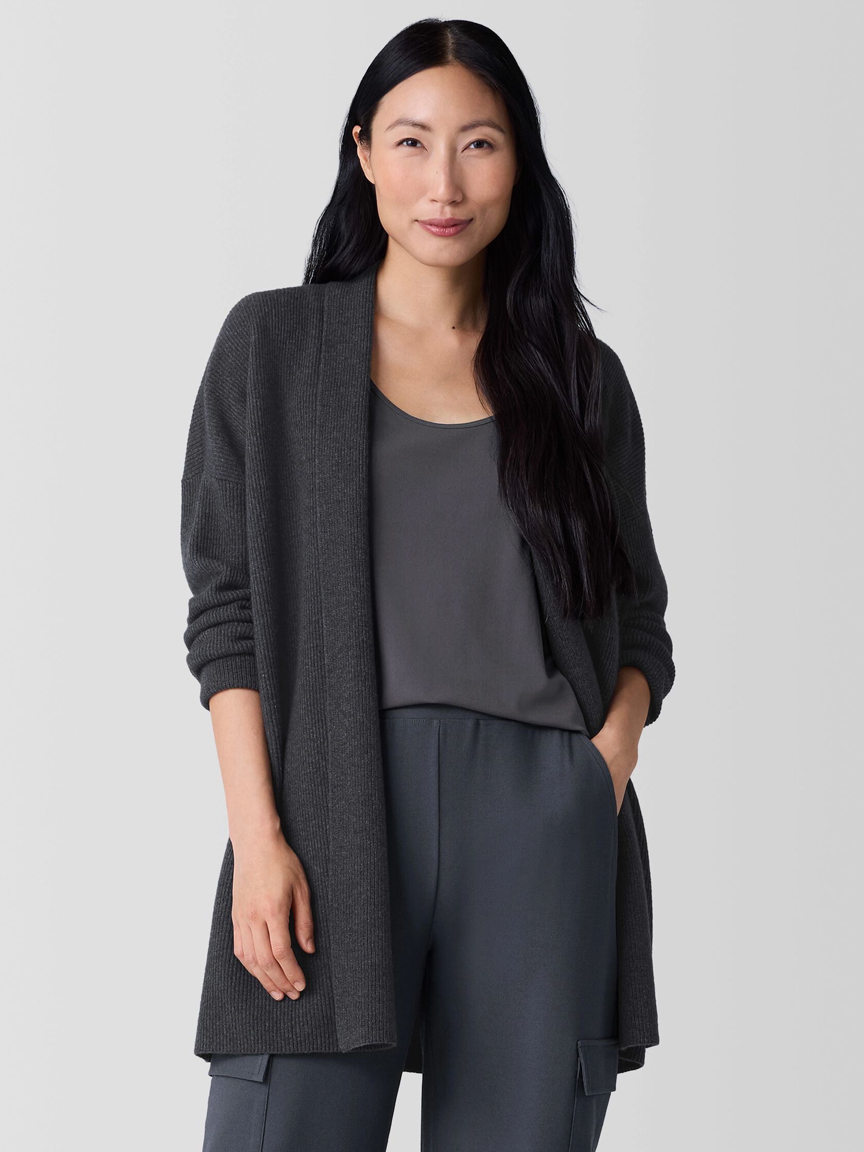 Italian Cashmere Long Cardigan