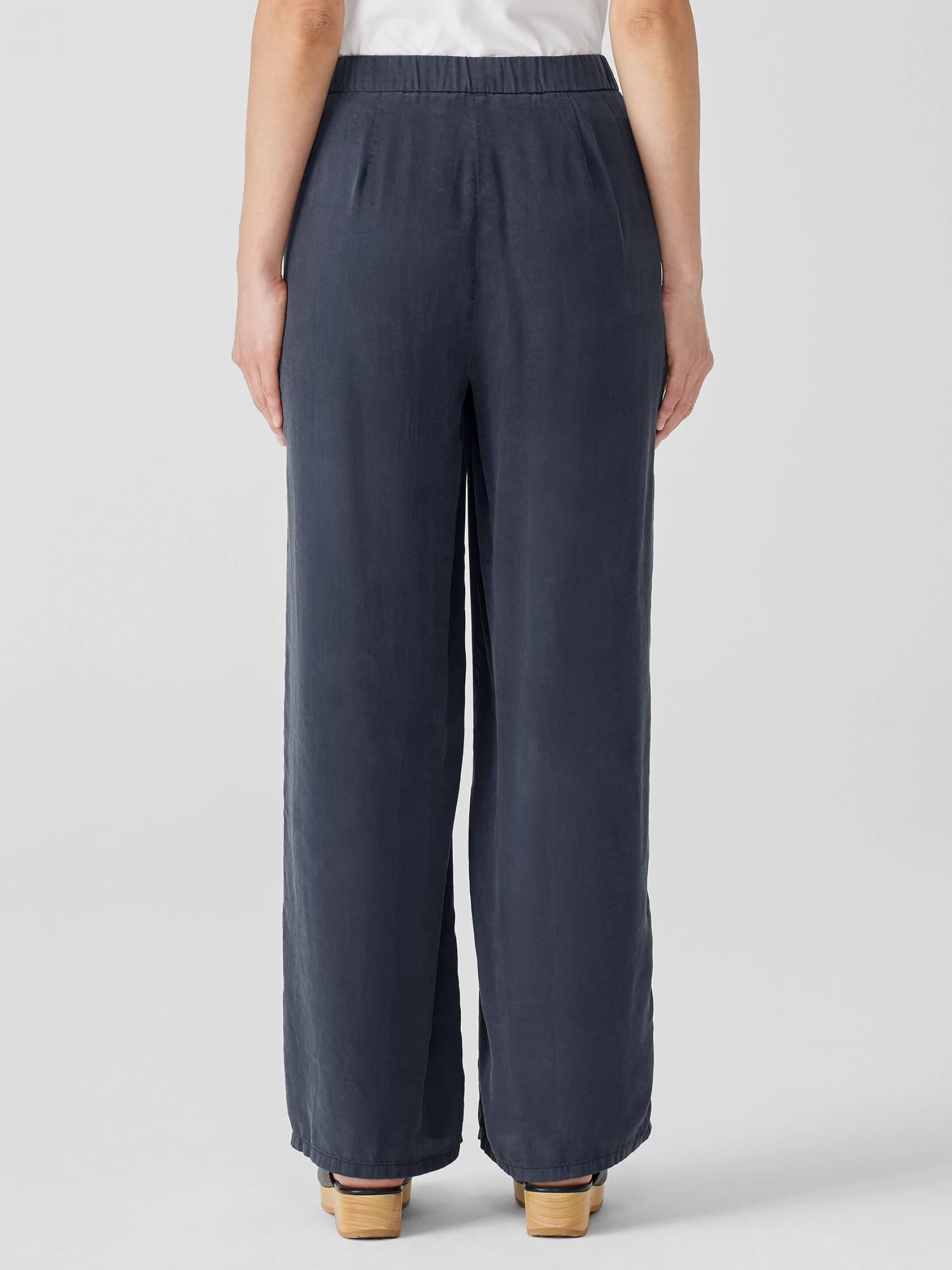 Sandwashed Twill Wide Trouser Pant