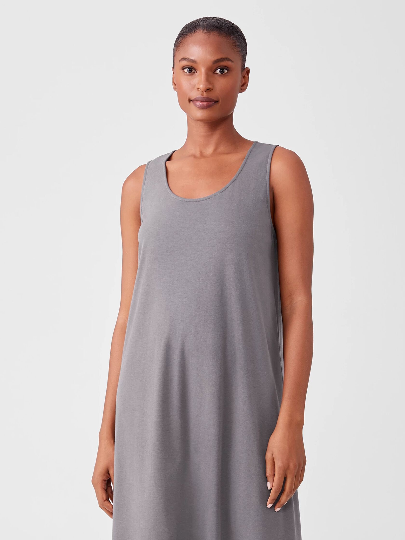 Cozy Organic Cotton Interlock Tank Dress