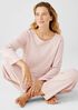 Cozy Organic Cotton Interlock Jewel Neck Top