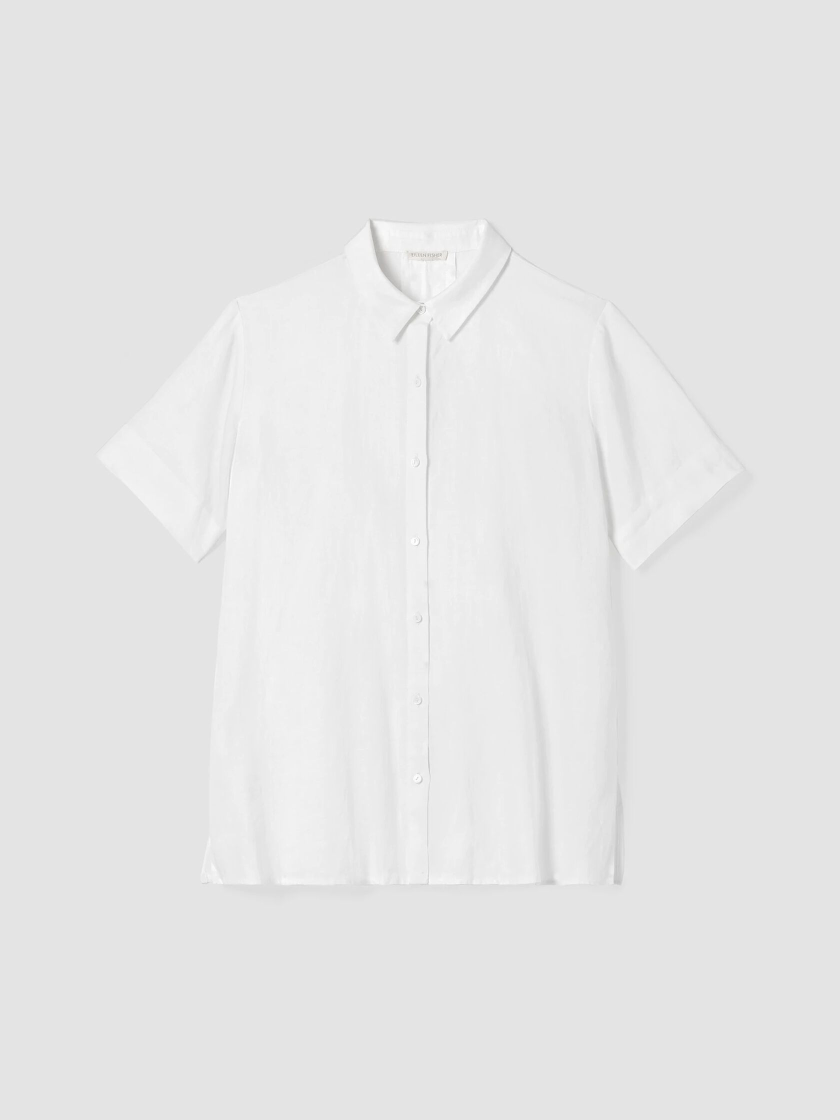 Organic Linen Classic Collar Short-Sleeve Shirt